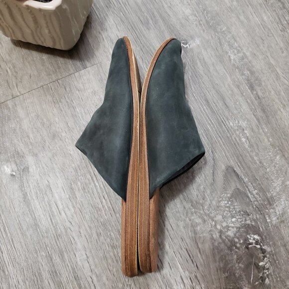 Toms Jutti Mules Nubuck Suede Leather Dark Blue Sz 6 - Picture 3 of 9